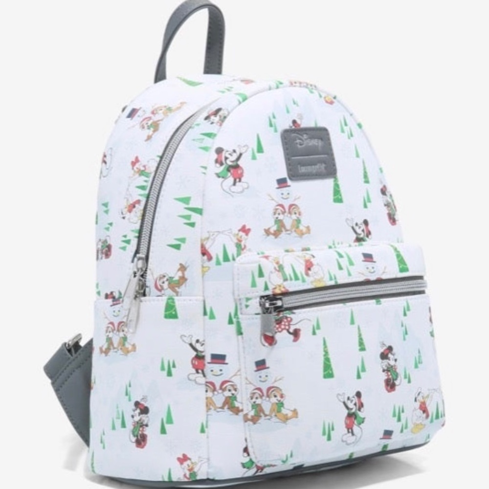 Loungefly Mickey Mouse & Friends Snow Day Mini Backpack - Picture 2 of 4